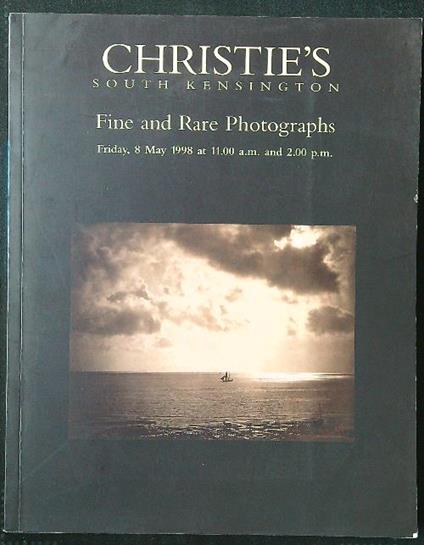 Christie's South Kensington 1998 Fine and Rare Photographs - copertina