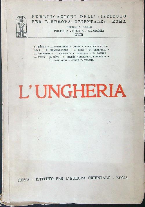 L' Ungheria - copertina