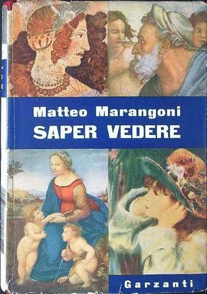 Saper vedere - Matteo Marangoni - copertina