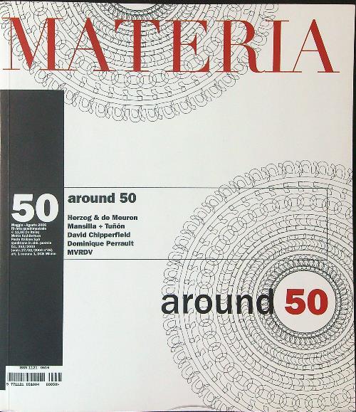 Materia 50 Around fifty - copertina