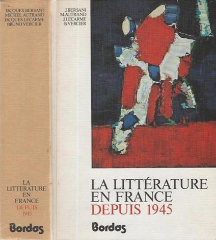 La Litterature En France Depuis 1945 - copertina