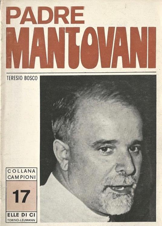 Padre Mantovani - Teresio Bosco - copertina