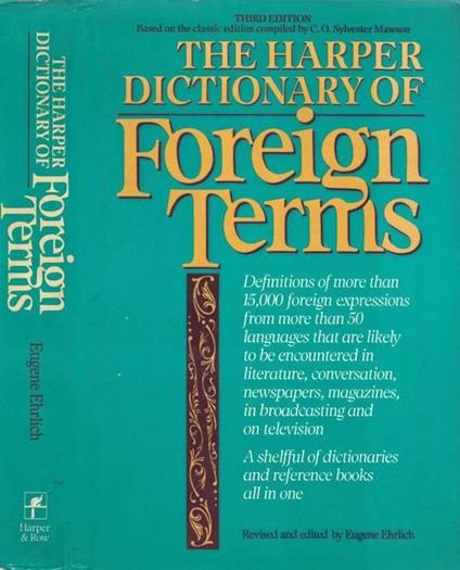 The Harper Dictionary of Foreign Terms - copertina