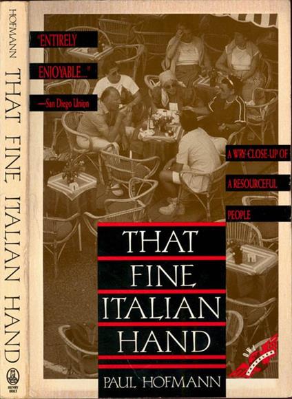 That fine italian hand - Paul Hofmann - copertina