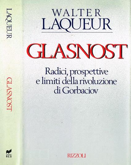 Glasnost - Walter Laqueur - copertina