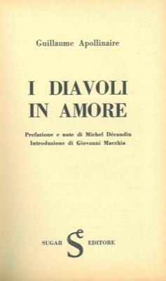 Diavoli in amore - Guillaume Apollinaire - copertina