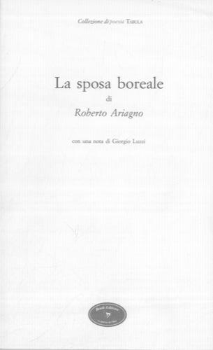 La sposa boreale - Roberto Ariagno - copertina