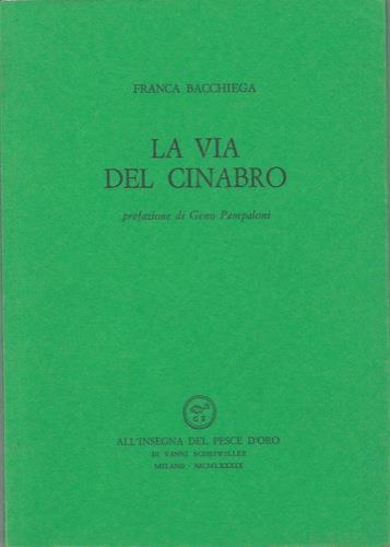 La via del cinabro - Franca Bacchiega - copertina