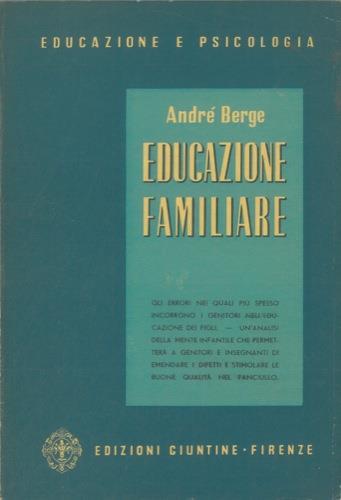 Educazione familiare - André Berge - copertina