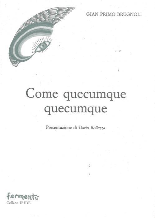 Come quecumque quecumque - Gianluca Brugnoli - copertina