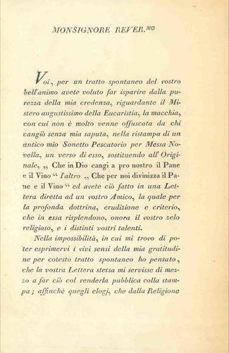 Lettera ad un amico.. in difesa della dottrina spiegata nel verso...... di G.M. Renier.. Nel solenne suo ingresso alla dignità arcipretale della stessa città - Antonio Calcagno - copertina