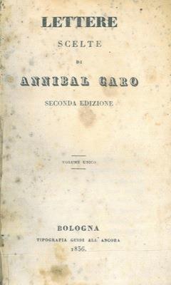 Lettere scelte - Annibal Caro - copertina