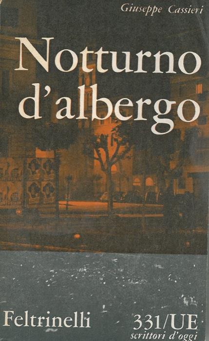 Notturno d'albergo - Giuseppe Cassieri - copertina