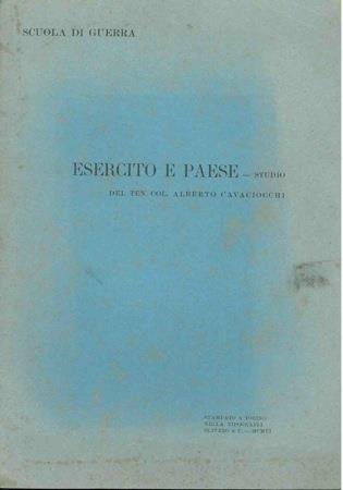 L' Esercito e Paese - Alberto Cavaciocchi - copertina