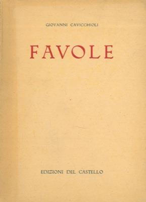 Favole - Giorgio Cavicchioli - copertina