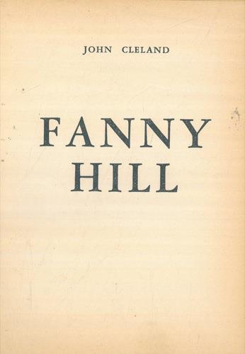 Fanny Hill - John Cleland - copertina