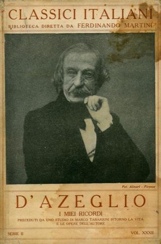 I miei ricordi - Massimo D'Azeglio - copertina