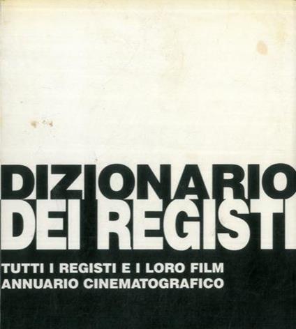 Dizionario dei film gialli - Pino Farinotti - copertina