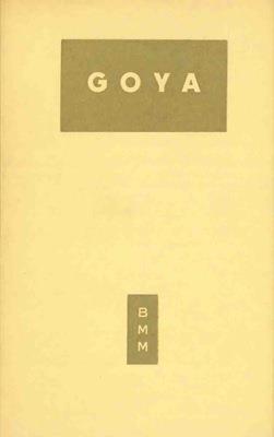 Goya - Dino Formaggio - copertina