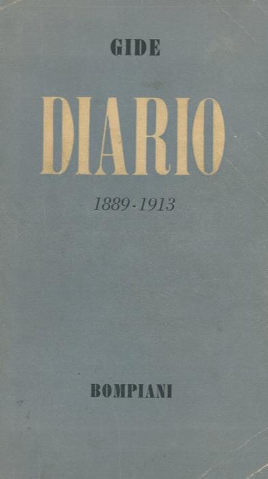 Diario. 1889 - 1913 - André Gide - copertina