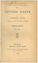Le lettere scelte di Giuseppe Giusti postillate per uso de' non toscani da Giuseppe Rigutini