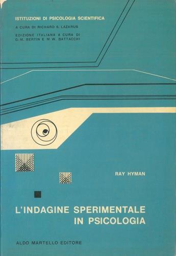 L' indagine sperimentale in psicologia - Ray Hyman - copertina
