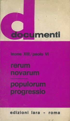 Rerum Novarum. Populorum Progressio - Leone XIII - copertina