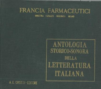 Antologia storico - sonora della letteratura italiana - Marco Leone - copertina