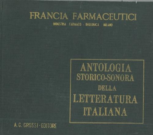 Antologia storico - sonora della letteratura italiana - Marco Leone - copertina