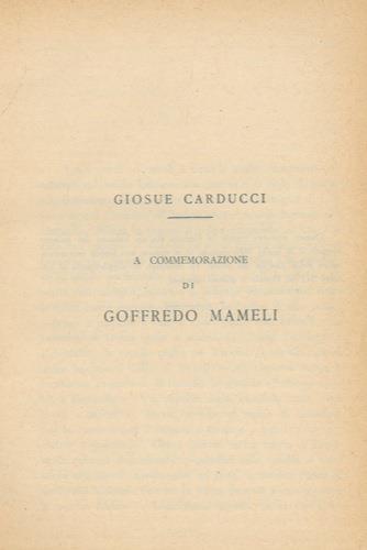 Liriche - Goffredo Mameli - copertina