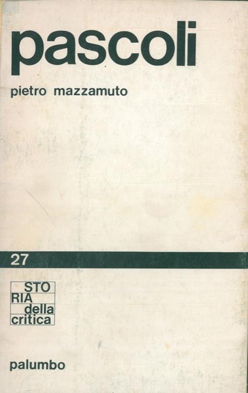 Pascoli - Pietro Mazzamuto - copertina