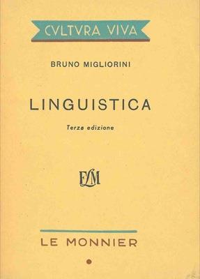 Linguistica - Bruno Migliorini - copertina