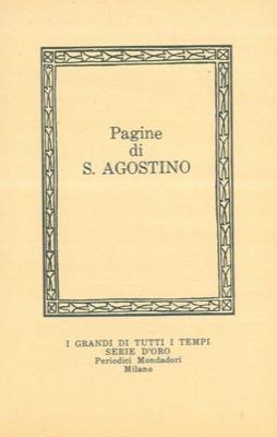 Pagine di S. Agostino - Adelaide Murgia - copertina