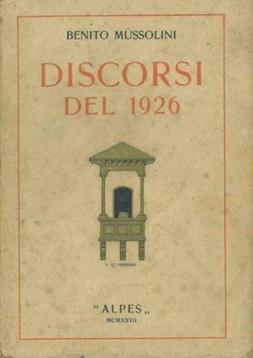 Discorsi del 1926 - Benito Mussolini - copertina