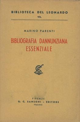 Bibliografia dannunziana essenziale - Marco Parenti - copertina