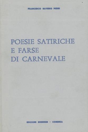 Poesie satiriche e farse di carnevale - Francesco Perri - copertina