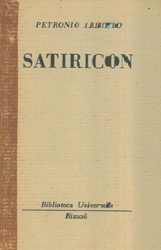 Satiricon - Arbitro Petronio - copertina