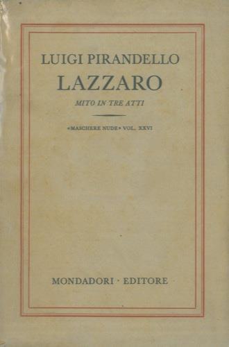 La zaro. Mito in tre atti - Luigi Pirandello - copertina