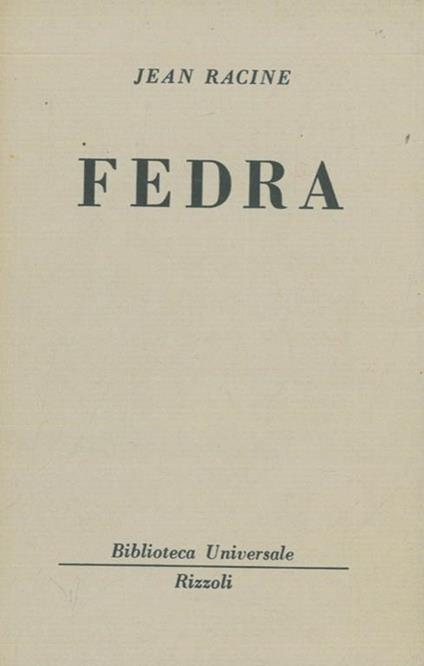 Fedra - Jean Racine - copertina