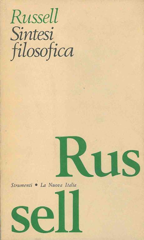 Sintesi filosofica - Bertrand Russell - copertina