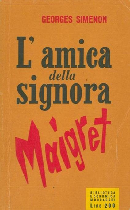 L' amica della signora Maigret - Georges Simenon - copertina