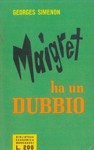 Maigret ha un dubbio - Georges Simenon - copertina