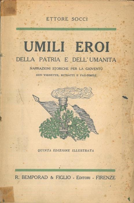 Umili eroi della patria e dell'umanità - Ettore Socci - copertina