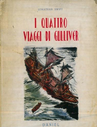 I quattro viaggi di Gulliver. Riduzione di V. Curti. Illustrazioni di L. Apolloni - Jonathan Swift - copertina