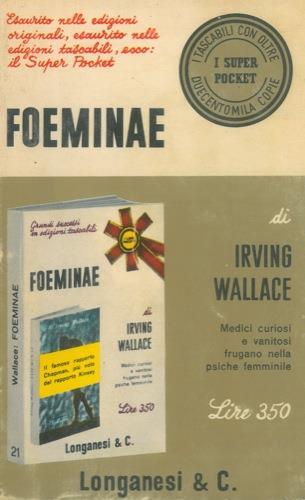 Foeminae. The Chapman report - Irving Wallace - copertina