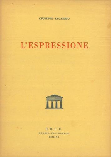 L' espressione - Giuseppe Zagarrio - copertina