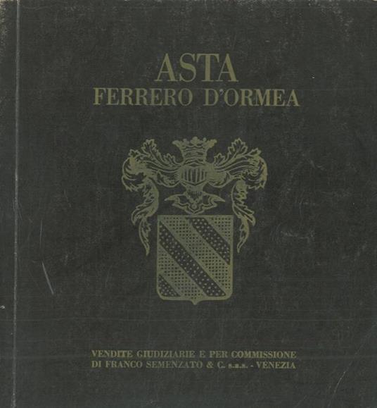 Asta Ferrero D'Ormea - copertina