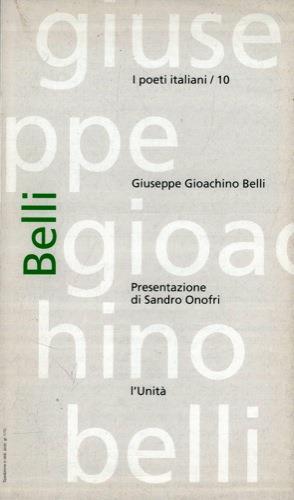 Giuseppe Gioachino Belli - copertina