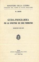 Guida-Programma per gli istruttori dei corsi premilitari