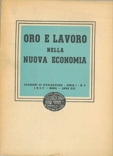 Oro e lavoro nella nuova economia - copertina